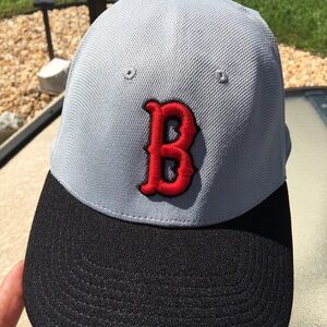 Boston Red Sox MLB Athleisure Baseball Cap Red Embroidered 'B' Logo Medium